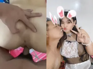 Chồng yêu đi làm xa, bà xã ở nhà mây mưa với trai